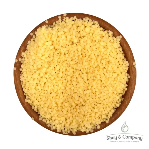 organic yellow beeswax beads