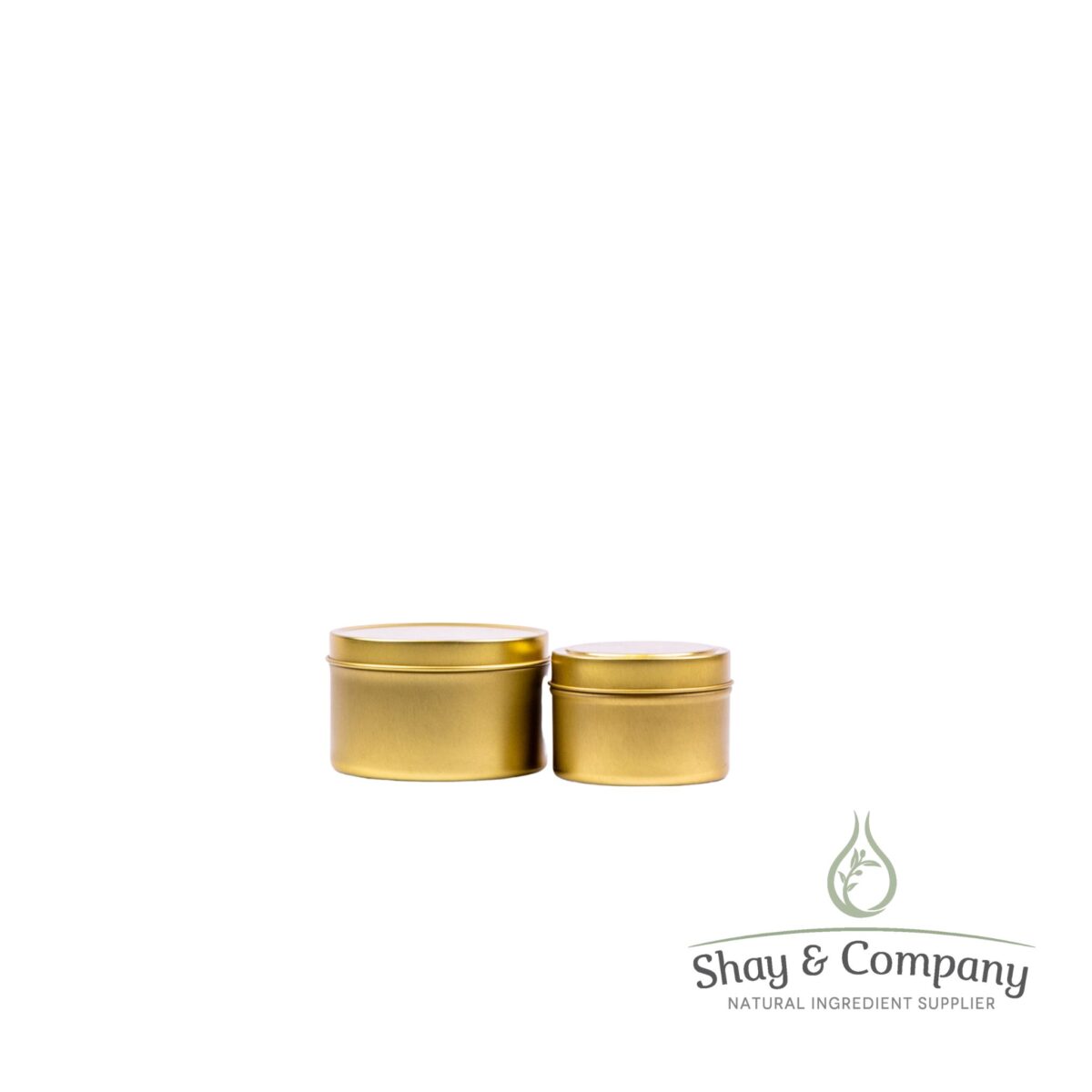 8oz and 4oz gold tin