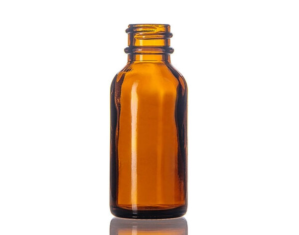 1oz amber glass bottle no lid