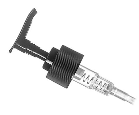 8 and 16oz black lotion pump