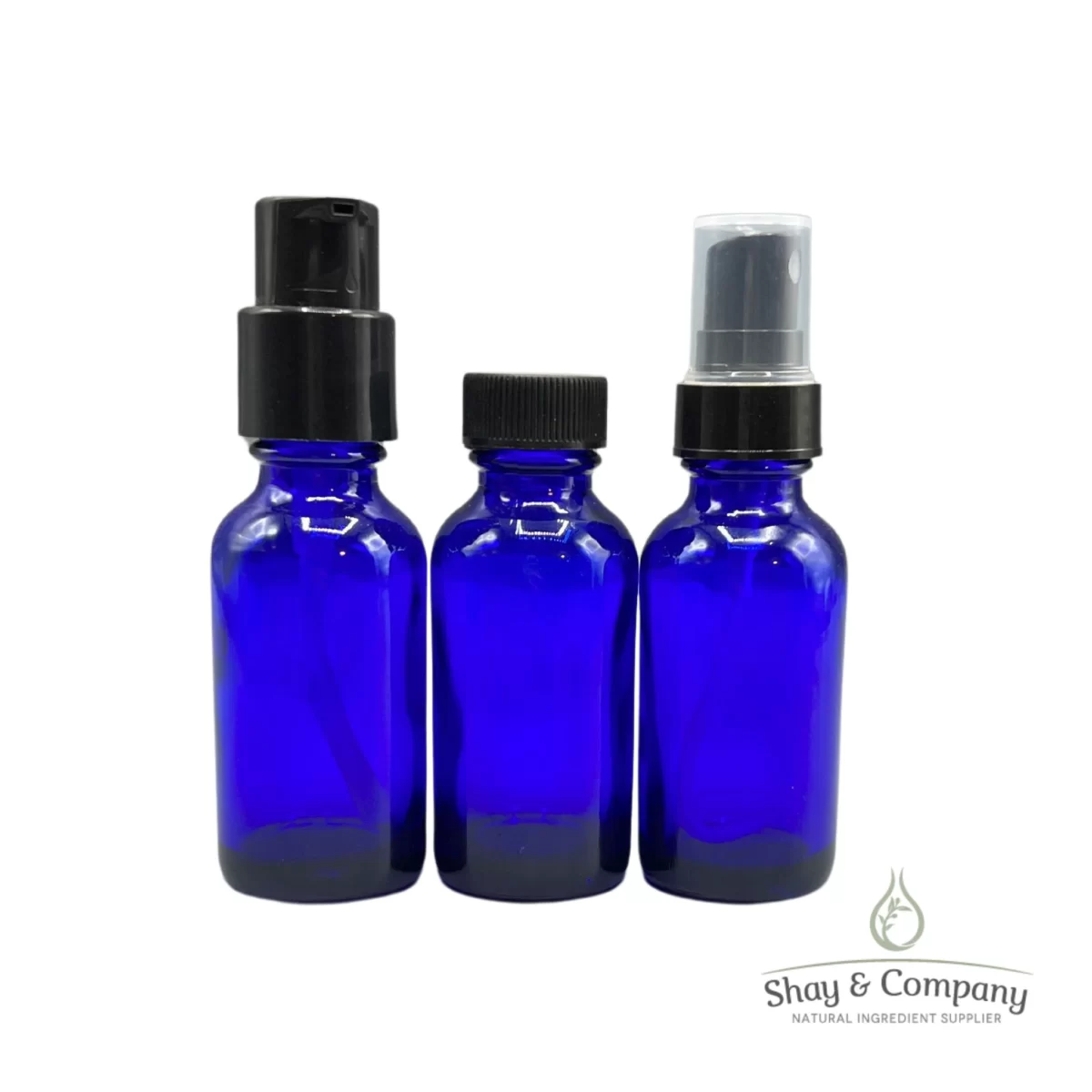 1oz blue glass bottles