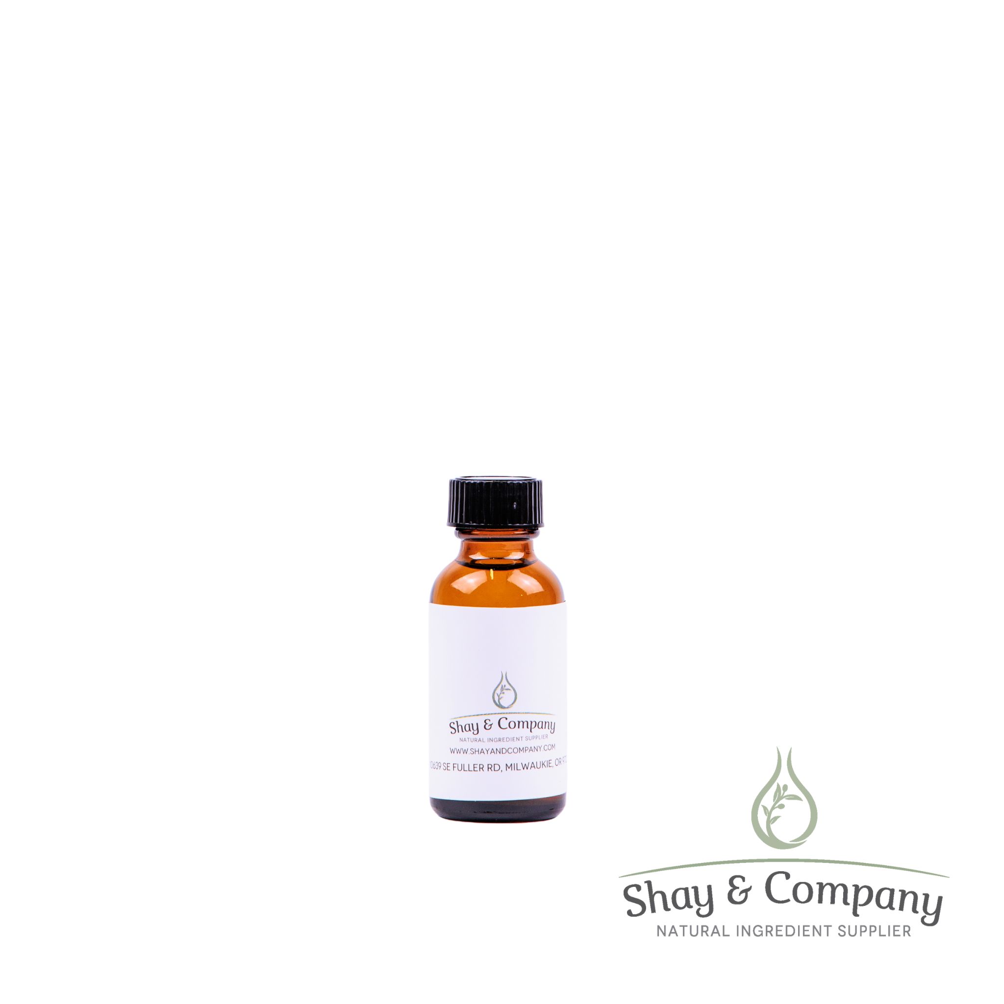 1OZ Amber Glass Bottle with Black Phenolic Cap **New Pricing!!