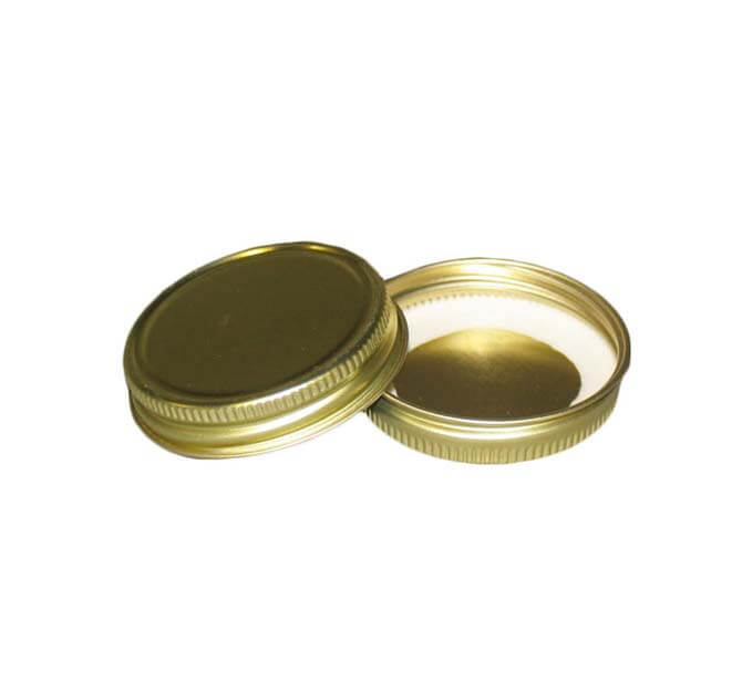 9OZ GOLD JAR LIDS 70-400 ONLY (JARS LISTED SEPARATELY)