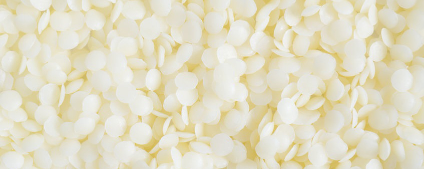 organic white beeswax beads