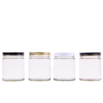 9oz clear glass jars