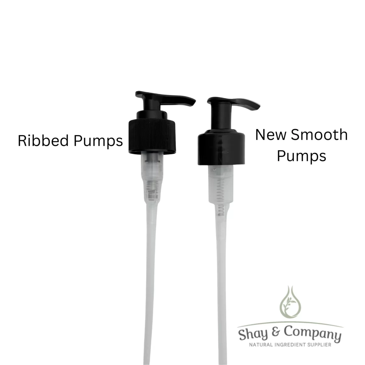 8 and 16oz ribbed and smooth pump options