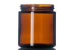 4OZ AMBER GLASS JARS (58/400)