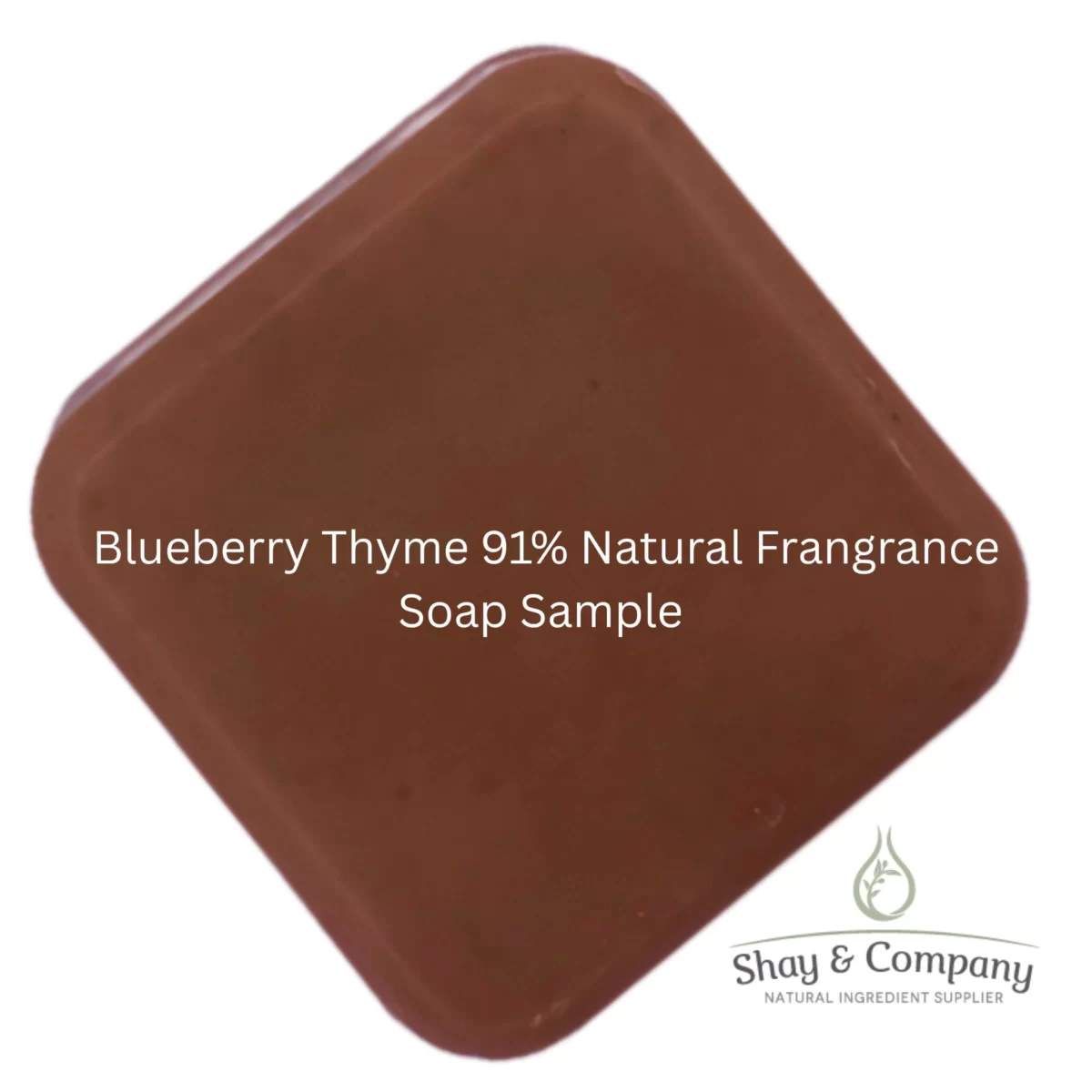 Blueberry Thyme 91% natural fragrance soap sample