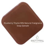 Blueberry Thyme 91% natural fragrance soap sample