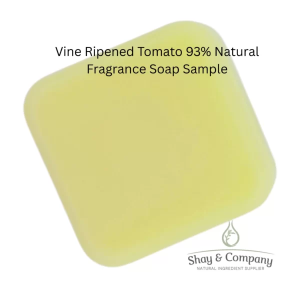 vine ripened tomato 93% natural fragrance soap sample