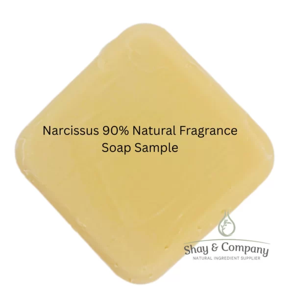 narcissus 90% natural fragrance soap sample