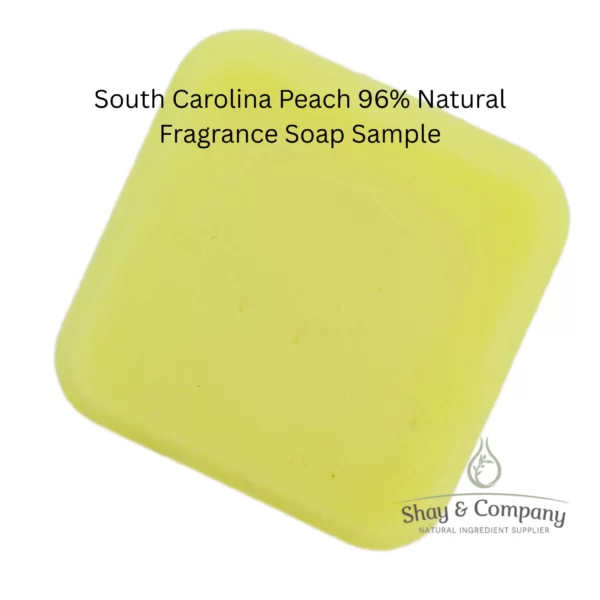 south carolina peach 96% natural fragrance soap sample